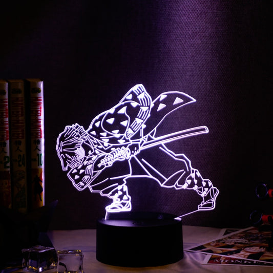 Anime Demon Slayer  Figure Acrylic Led Night Light