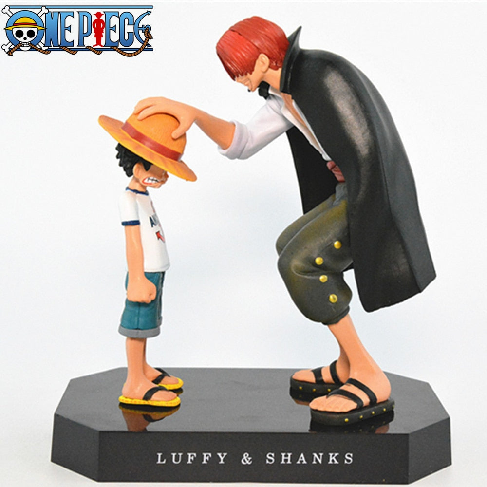 One Piece Anime Monkey D Luffy and Shunks Figure