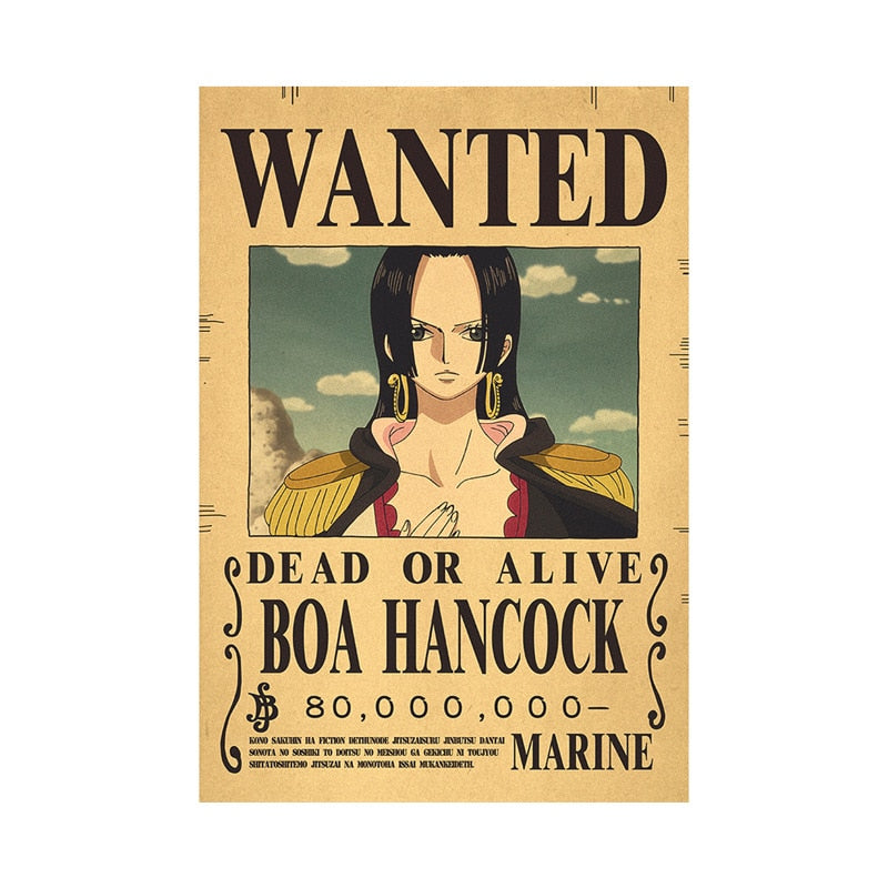 Anime One Piece Luffy 3 Billion Bounty Wanted Posters New Four Emperors and and other characters