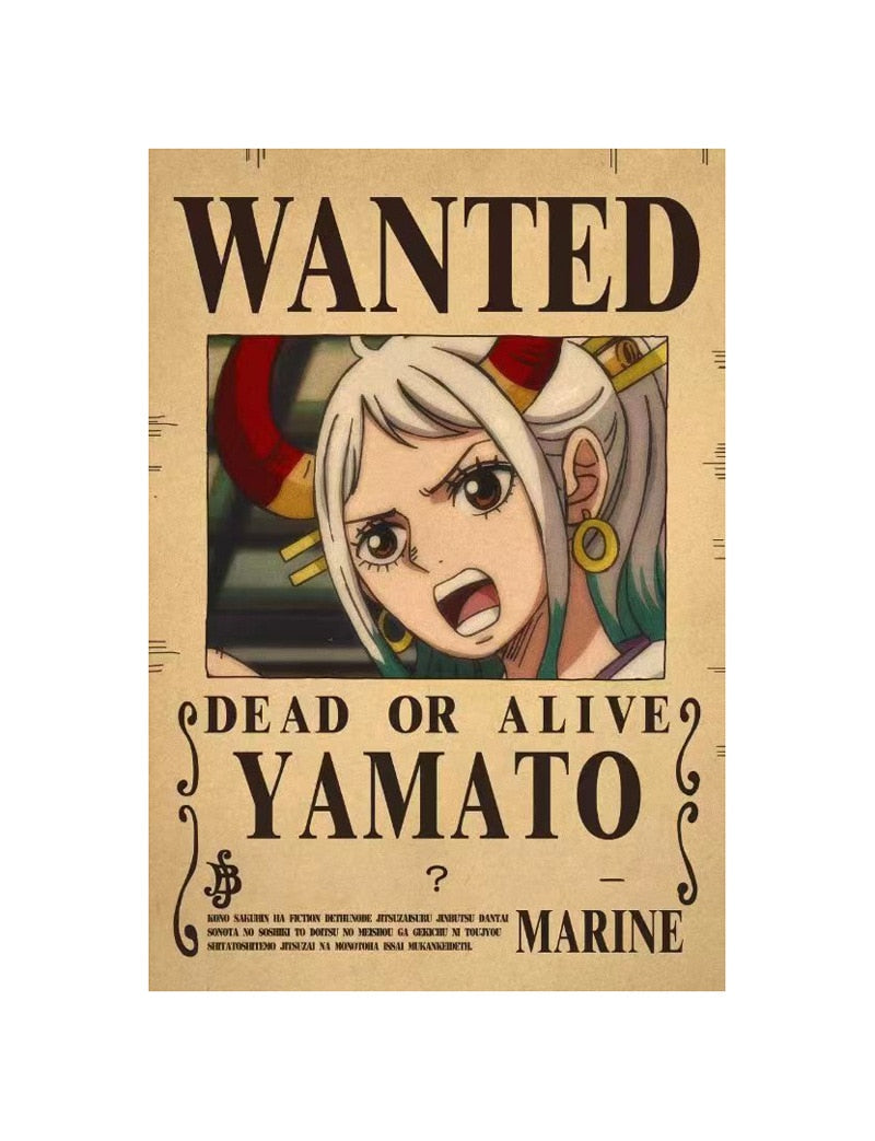 Anime One Piece Luffy 3 Billion Bounty Wanted Posters New Four Emperors and and other characters