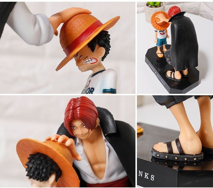 One Piece Anime Monkey D Luffy and Shunks Figure