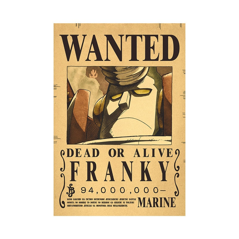 Anime One Piece Luffy 3 Billion Bounty Wanted Posters New Four Emperors and and other characters