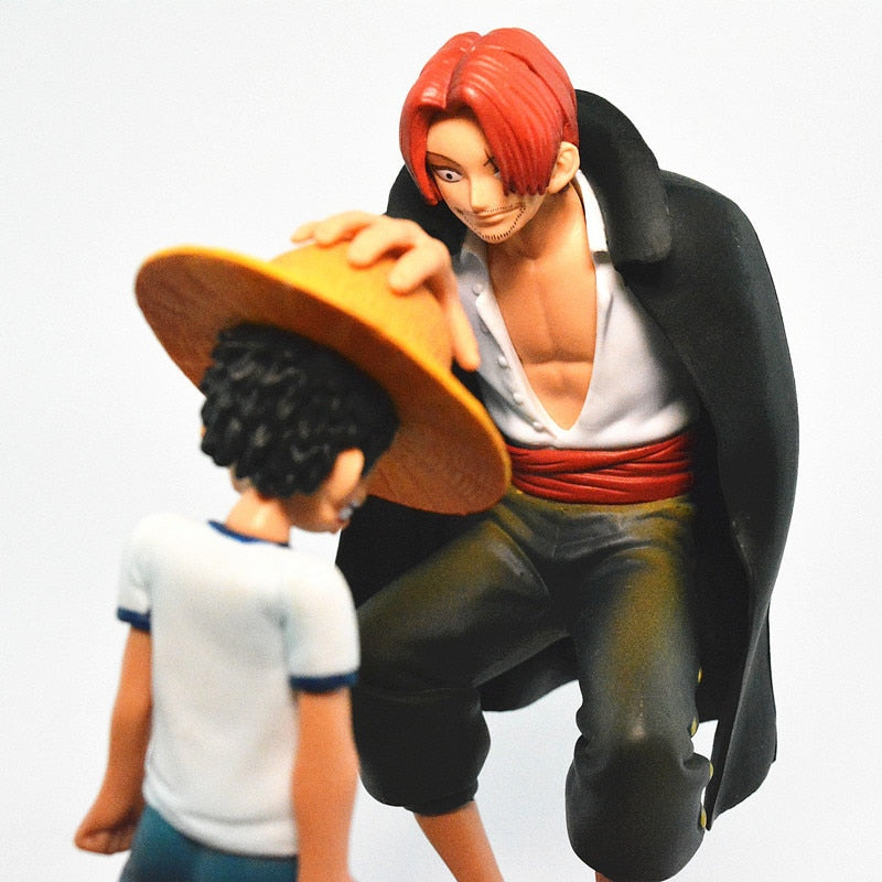 One Piece Anime Monkey D Luffy and Shunks Figure