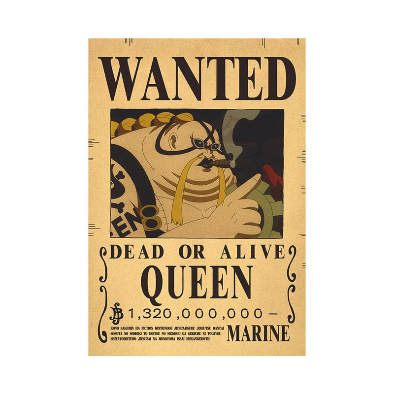 Anime One Piece Luffy 3 Billion Bounty Wanted Posters New Four Emperors and and other characters