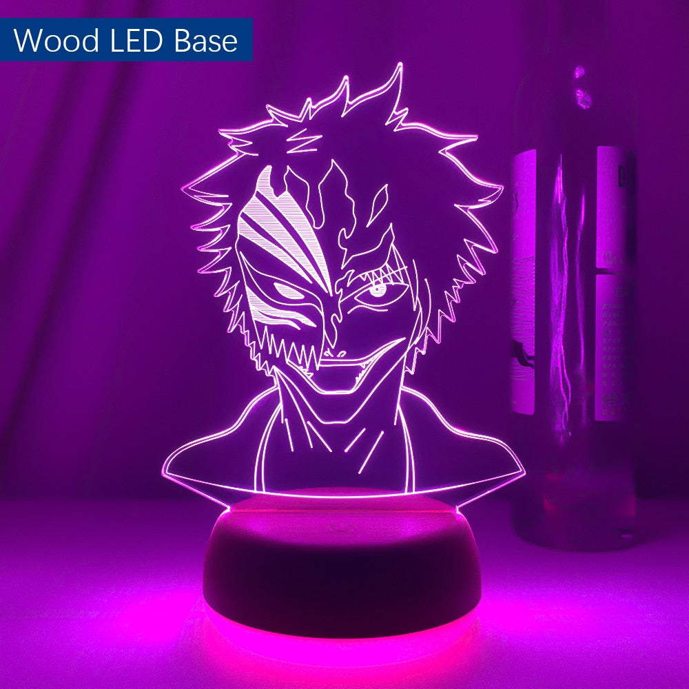 Anime Bleach Mask Face Led Night Light Lamps