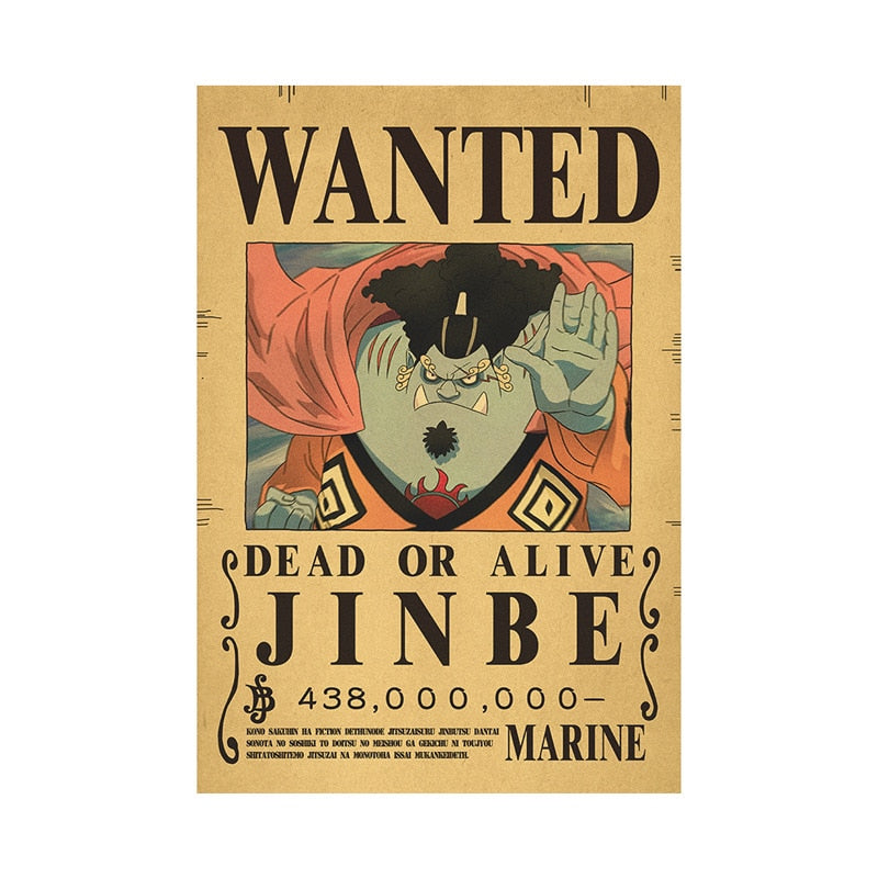 Anime One Piece Luffy 3 Billion Bounty Wanted Posters New Four Emperors and and other characters