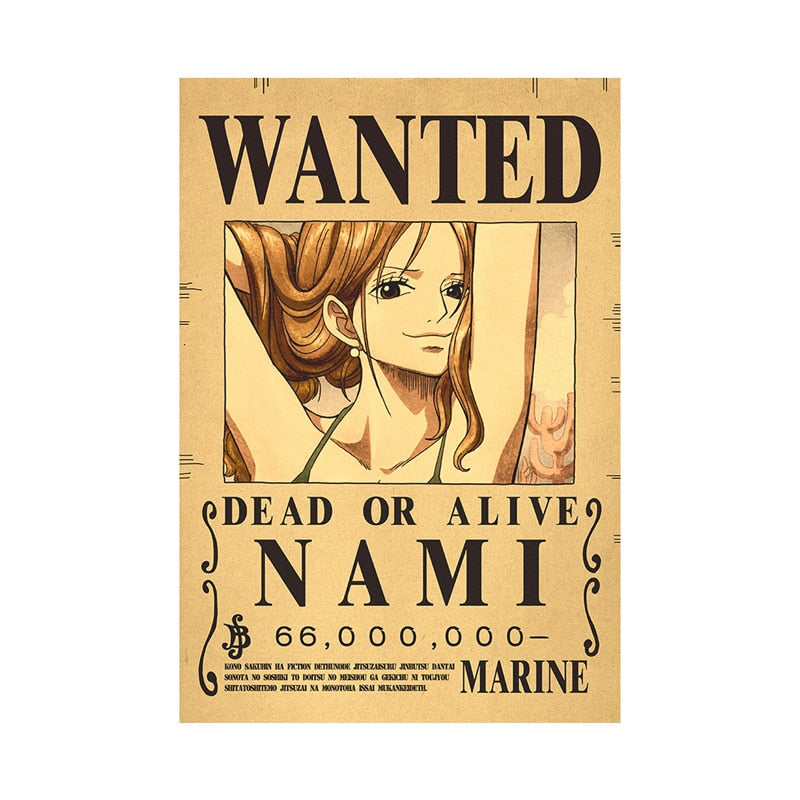 Anime One Piece Luffy 3 Billion Bounty Wanted Posters New Four Emperors and and other characters