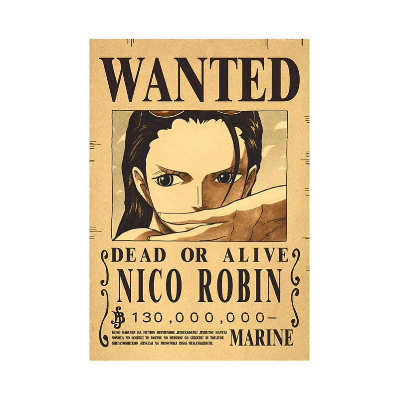 Anime One Piece Luffy 3 Billion Bounty Wanted Posters New Four Emperors and and other characters