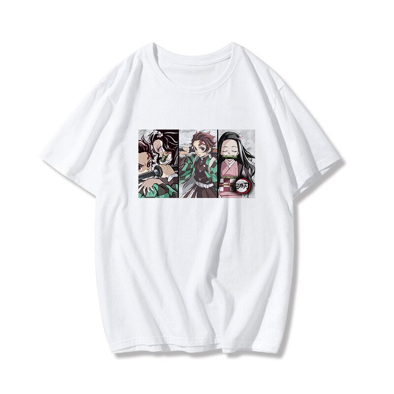 Anime Kimetsu No Yaiba Demon Slayer T Shirt Women