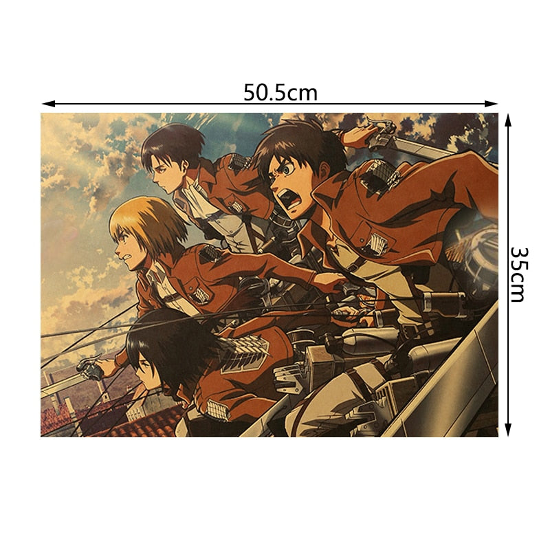 Wall Stickers Attack On Titan Decorative Paintings