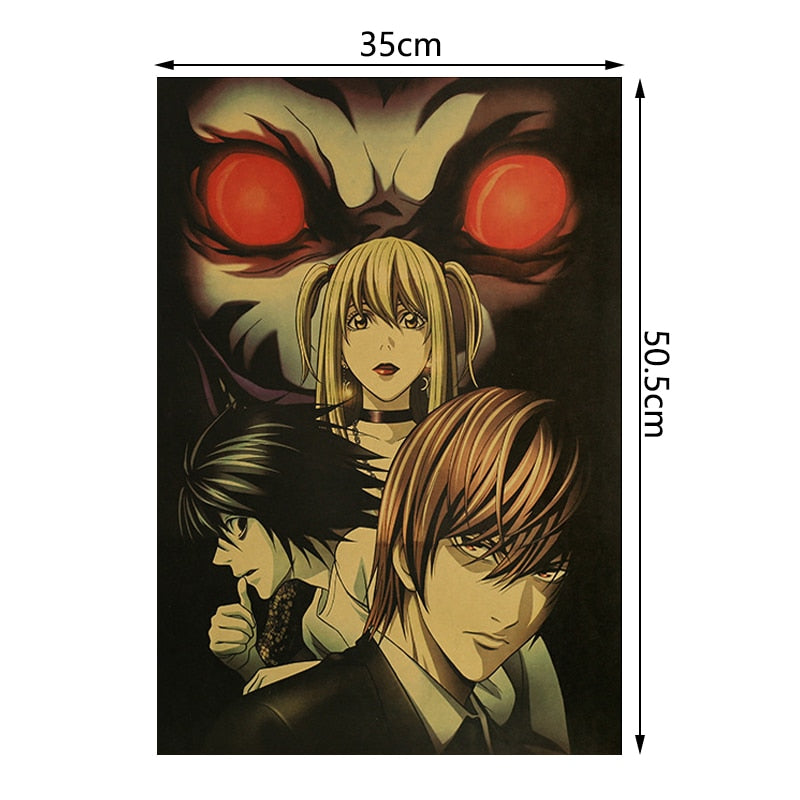 Wall Painting Death Note Picture for Interior Home Decoration