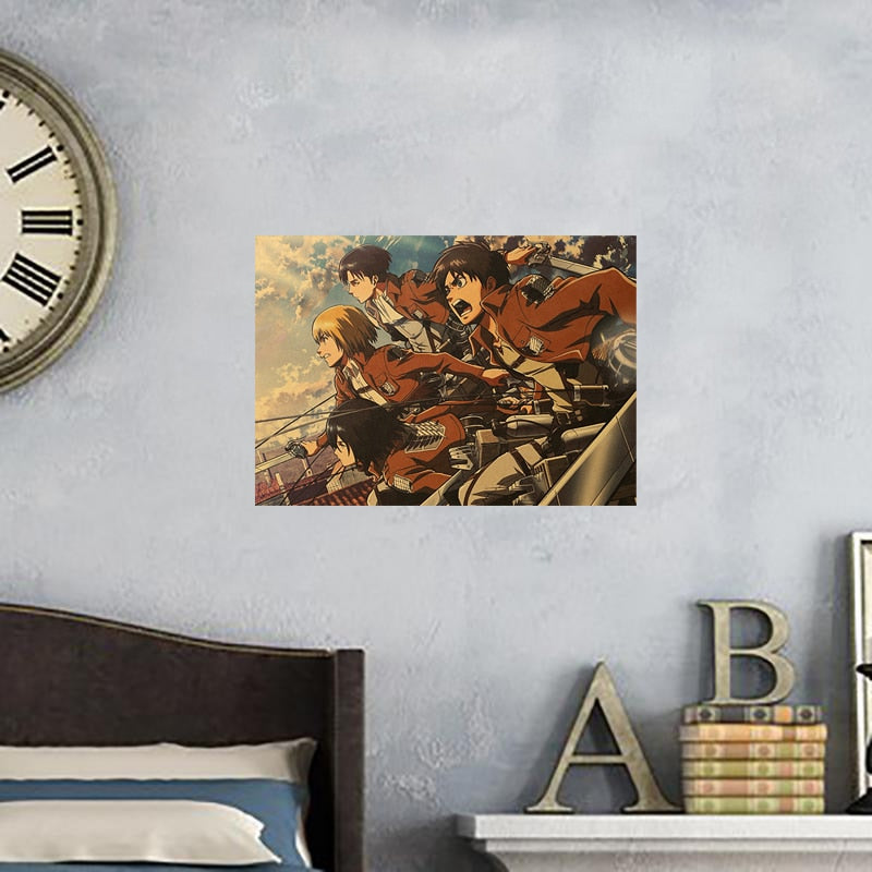 Wall Stickers Attack On Titan Decorative Paintings