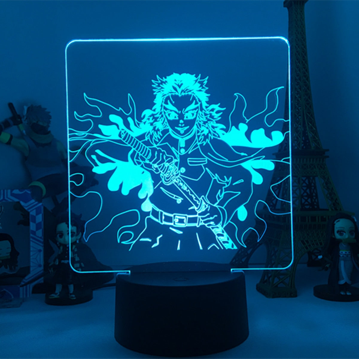 Anime Demon Slayer  Figure Acrylic Led Night Light