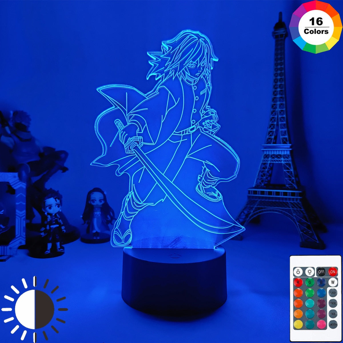 Anime Demon Slayer  Figure Acrylic Led Night Light