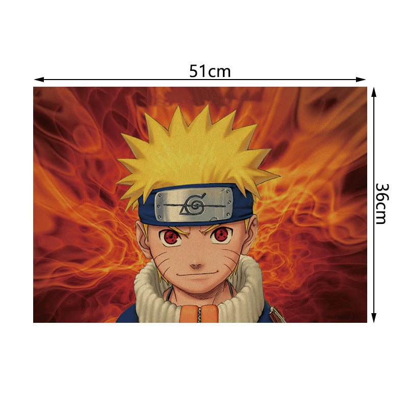 Naruto Poster Interior for Home Aesthetic Decoration