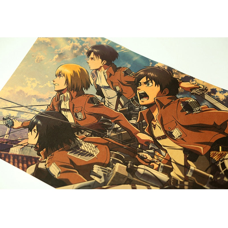 Wall Stickers Attack On Titan Decorative Paintings