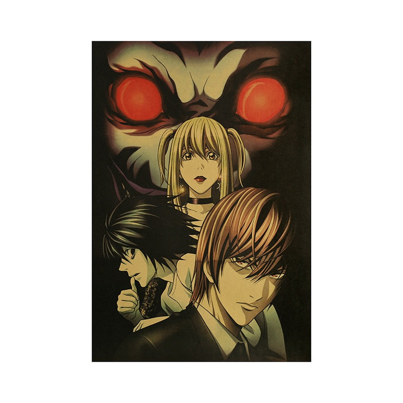 Wall Painting Death Note Picture for Interior Home Decoration