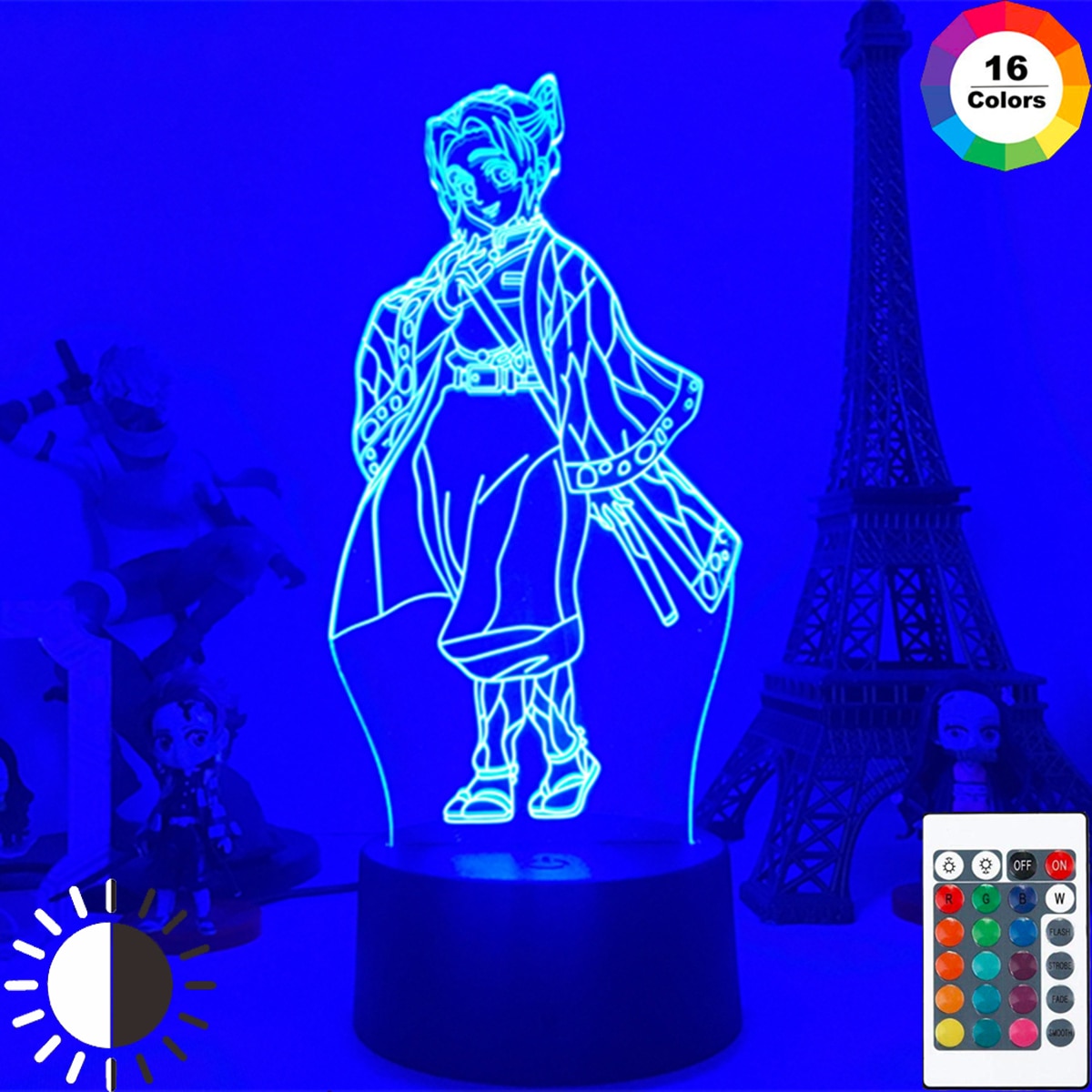 Anime Demon Slayer  Figure Acrylic Led Night Light