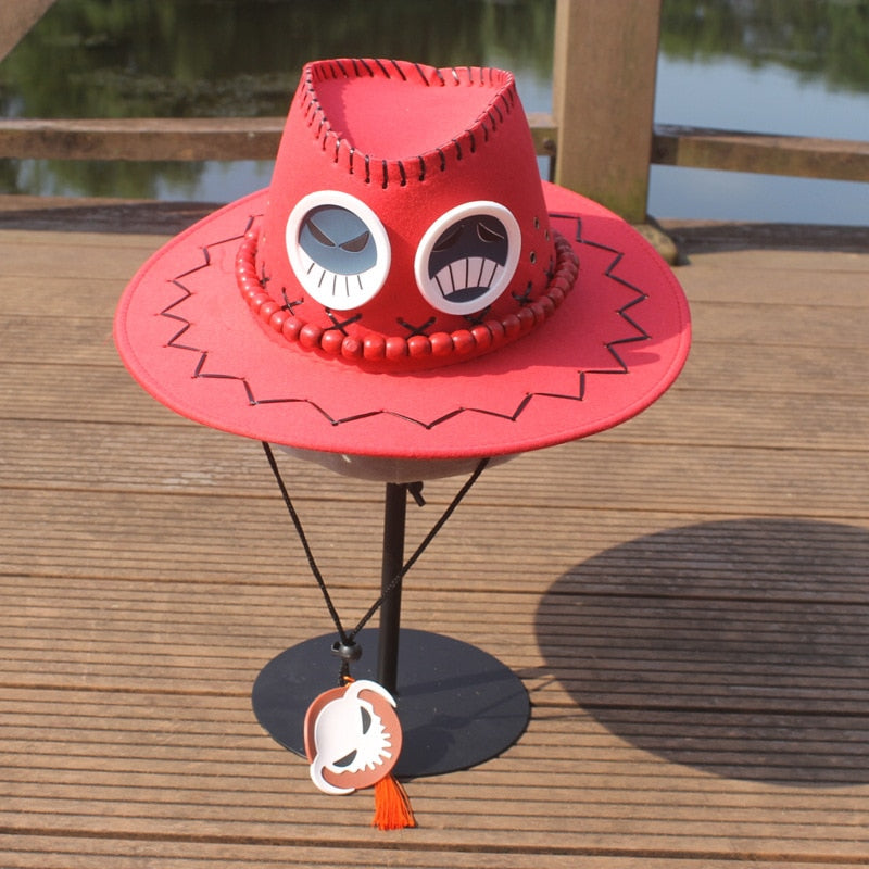 One Piece Portgas D Ace Hats Anime Cosplay