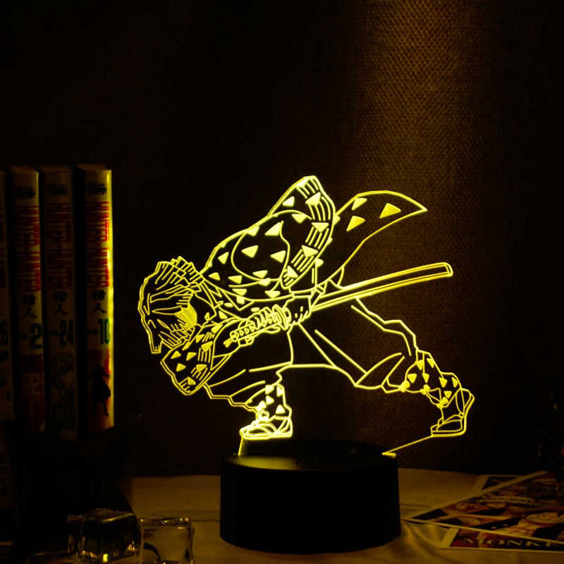 Anime Demon Slayer  Figure Acrylic Led Night Light