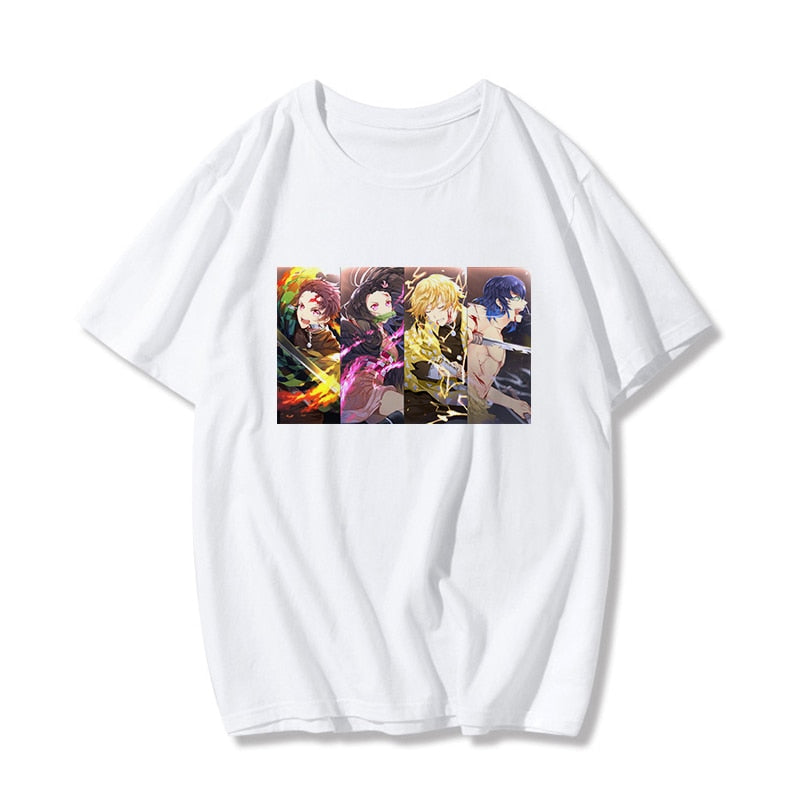 Anime Kimetsu No Yaiba Demon Slayer T Shirt Women