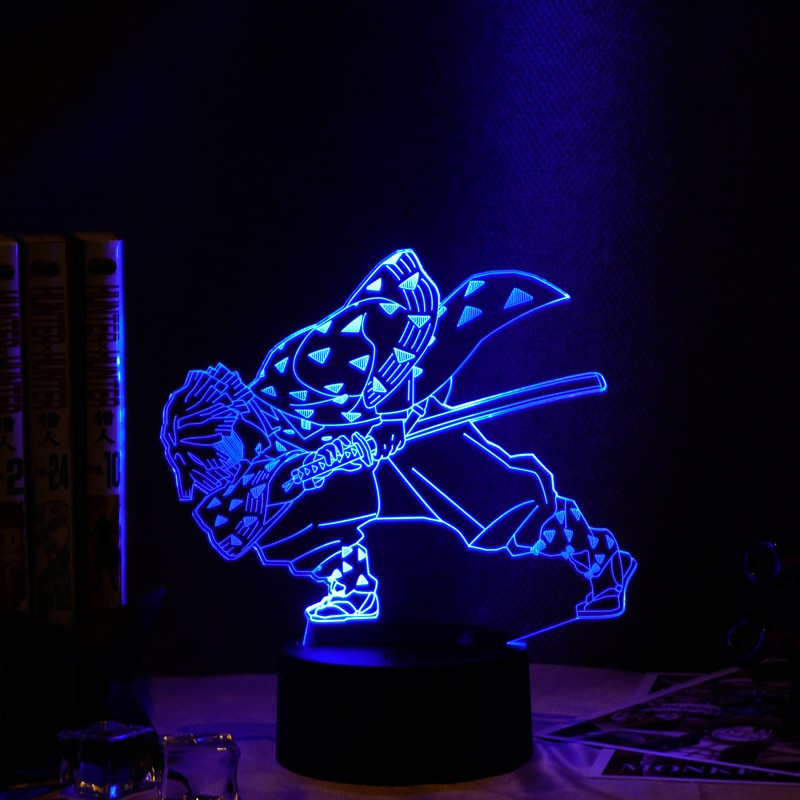 Anime Demon Slayer  Figure Acrylic Led Night Light