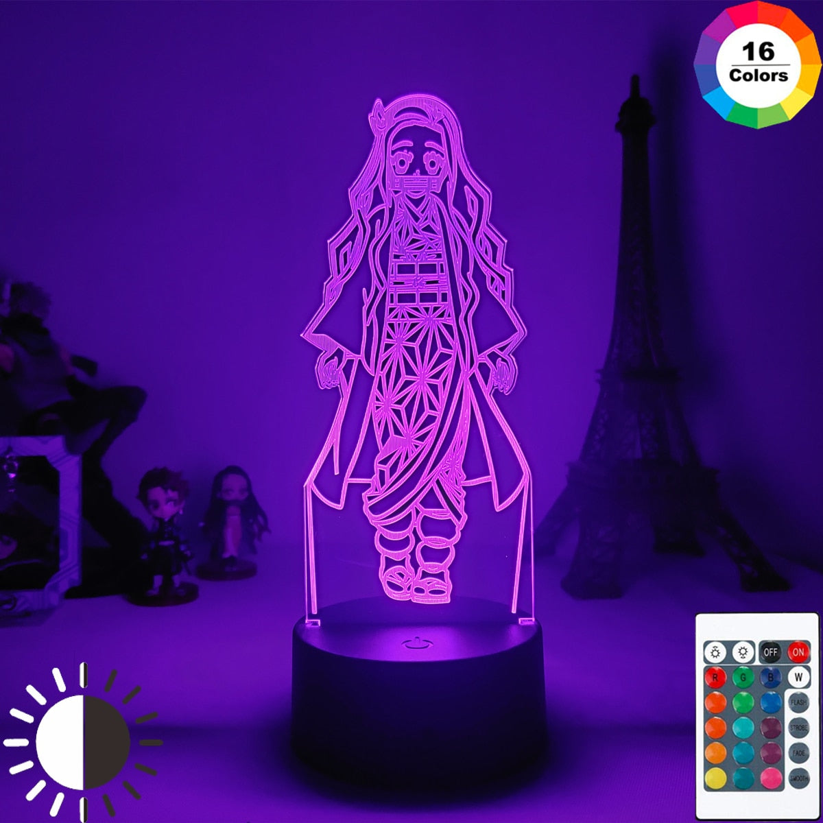 Anime Demon Slayer  Figure Acrylic Led Night Light