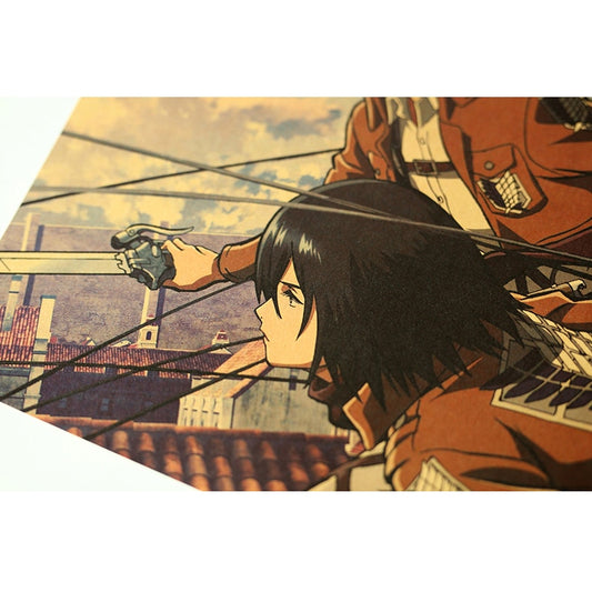 Wall Stickers Attack On Titan Decorative Paintings