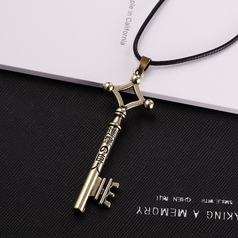 Anime Attack on Titan  Cosplay Necklace Keychain Eren Key Necklace