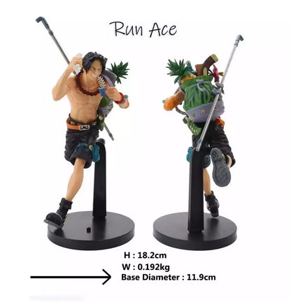 One Peice Luffy Ace Sabot Action Figures