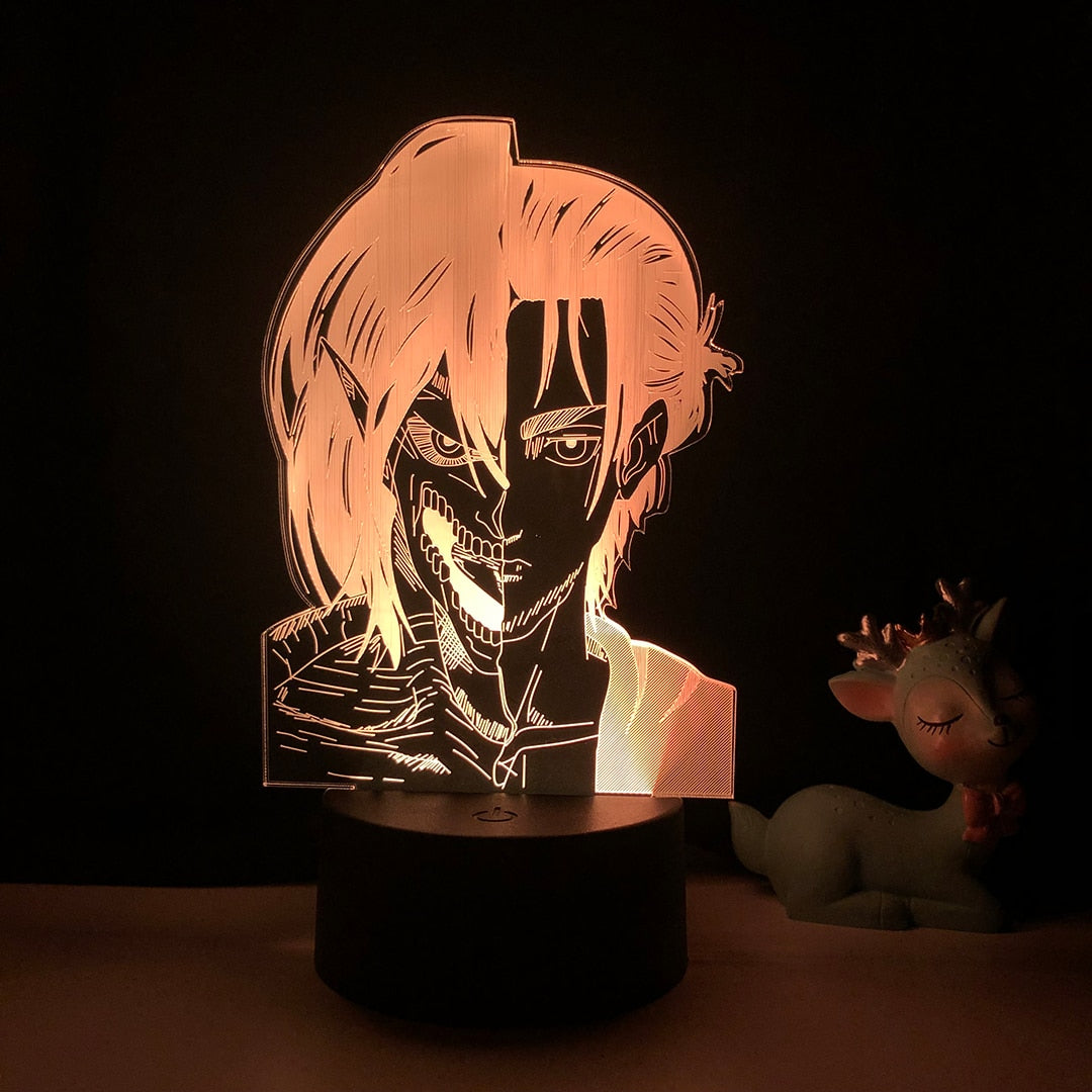 Anime Light Attack on Titan 4 Eren Yeager For Home Decor