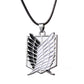 Anime Attack on Titan  Cosplay Necklace Keychain Eren Key Necklace