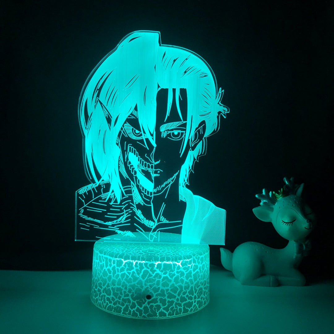 Anime Light Attack on Titan 4 Eren Yeager For Home Decor