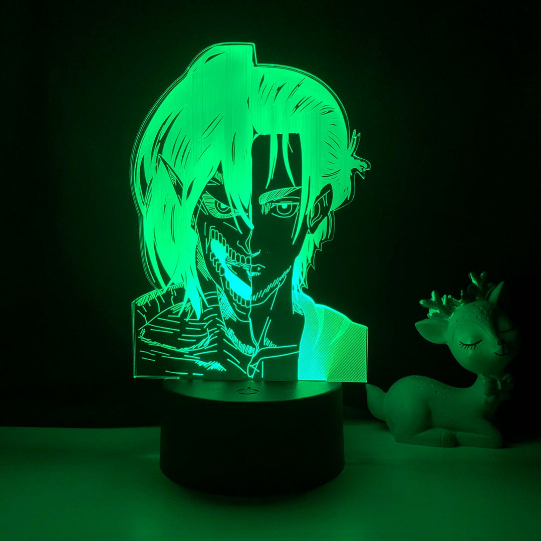 Anime Light Attack on Titan 4 Eren Yeager For Home Decor