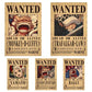 Anime One Piece Wanted Posters