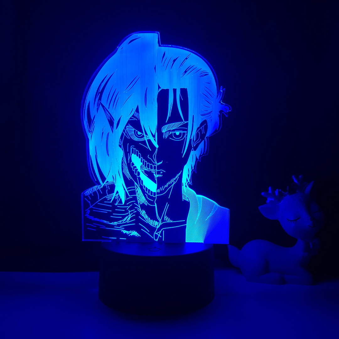 Anime Light Attack on Titan 4 Eren Yeager For Home Decor