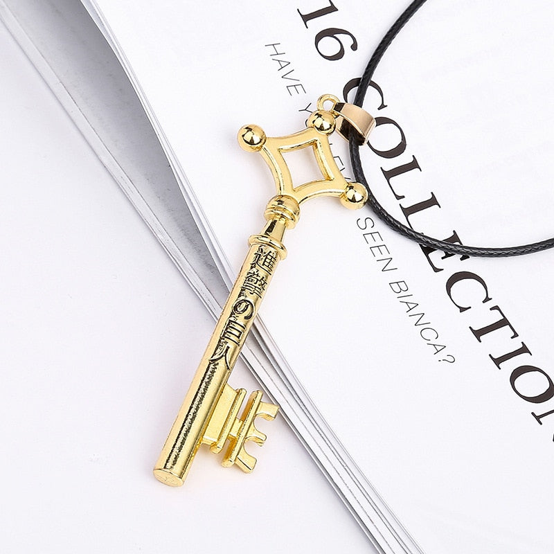 Anime cosplay Attack on Titan Eren's Key Necklaces Pendants