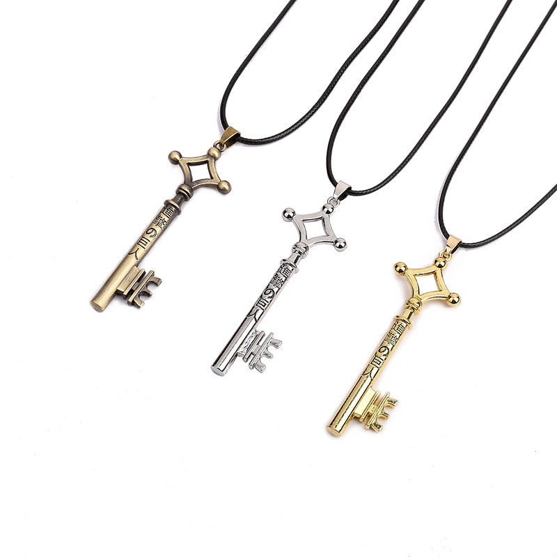 Anime cosplay Attack on Titan Eren's Key Necklaces Pendants