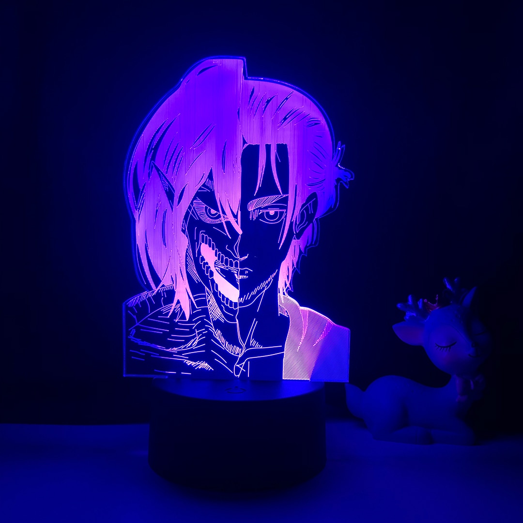 Anime Light Attack on Titan 4 Eren Yeager For Home Decor