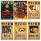 Anime One Piece Wanted Posters