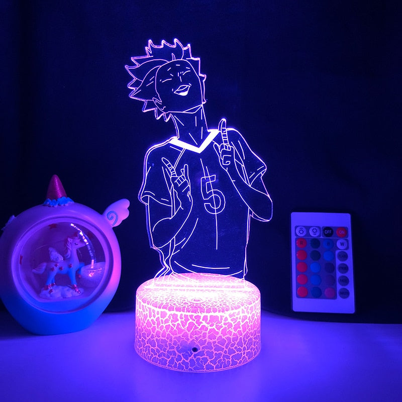 Anime Haikyuu Tendou Satori 3d Lamp Light