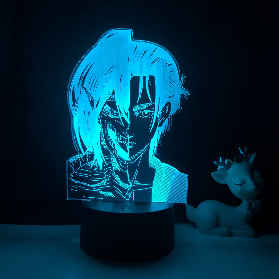 Anime Light Attack on Titan 4 Eren Yeager For Home Decor