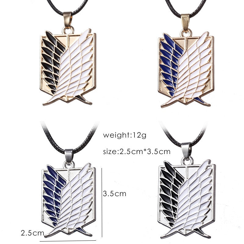 Anime Attack on Titan  Cosplay Necklace Keychain Eren Key Necklace